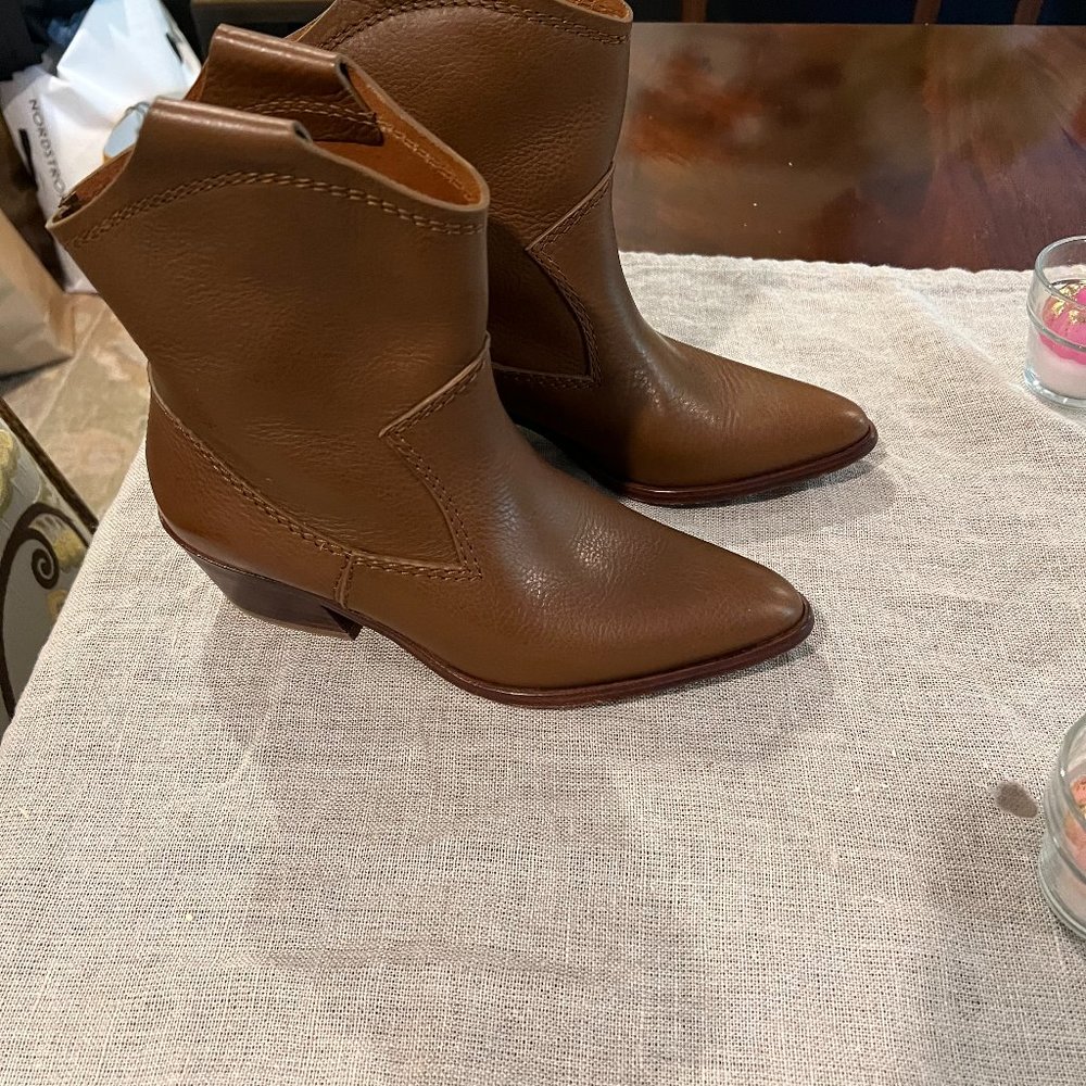 Pedro Garcia 7/15 all leather tan booties